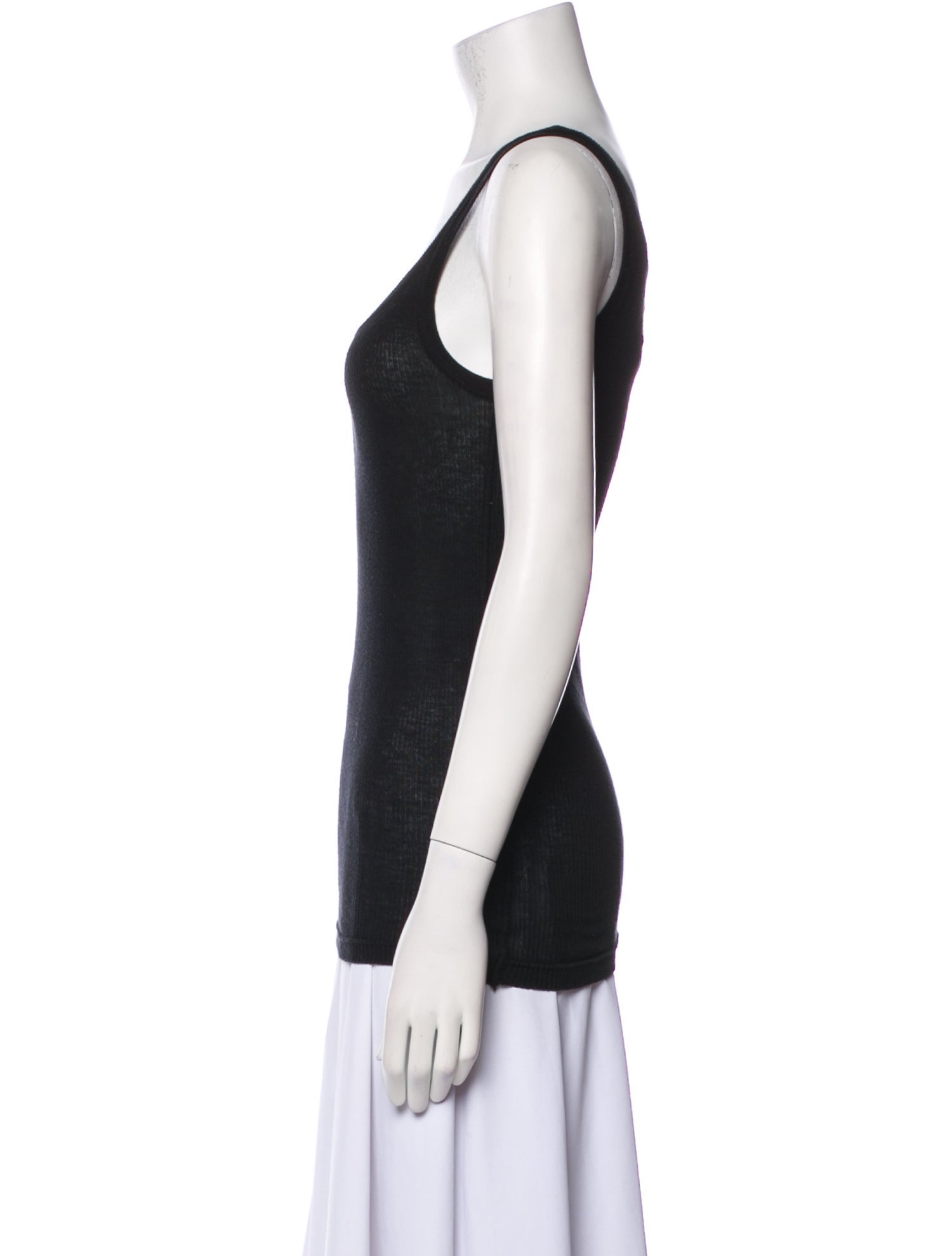 Burberry Prorsum Scoop Neck Sleeveless Top