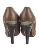 Burberry Prorsum Nova Check Pattern Leather Pumps