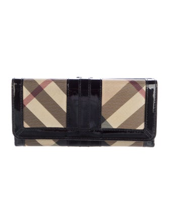 Burberry Prorsum Super Nova Check Pattern Continental Wallet
