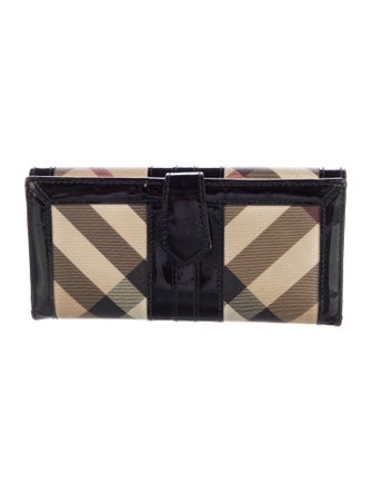 Burberry Prorsum Super Nova Check Pattern Continental Wallet