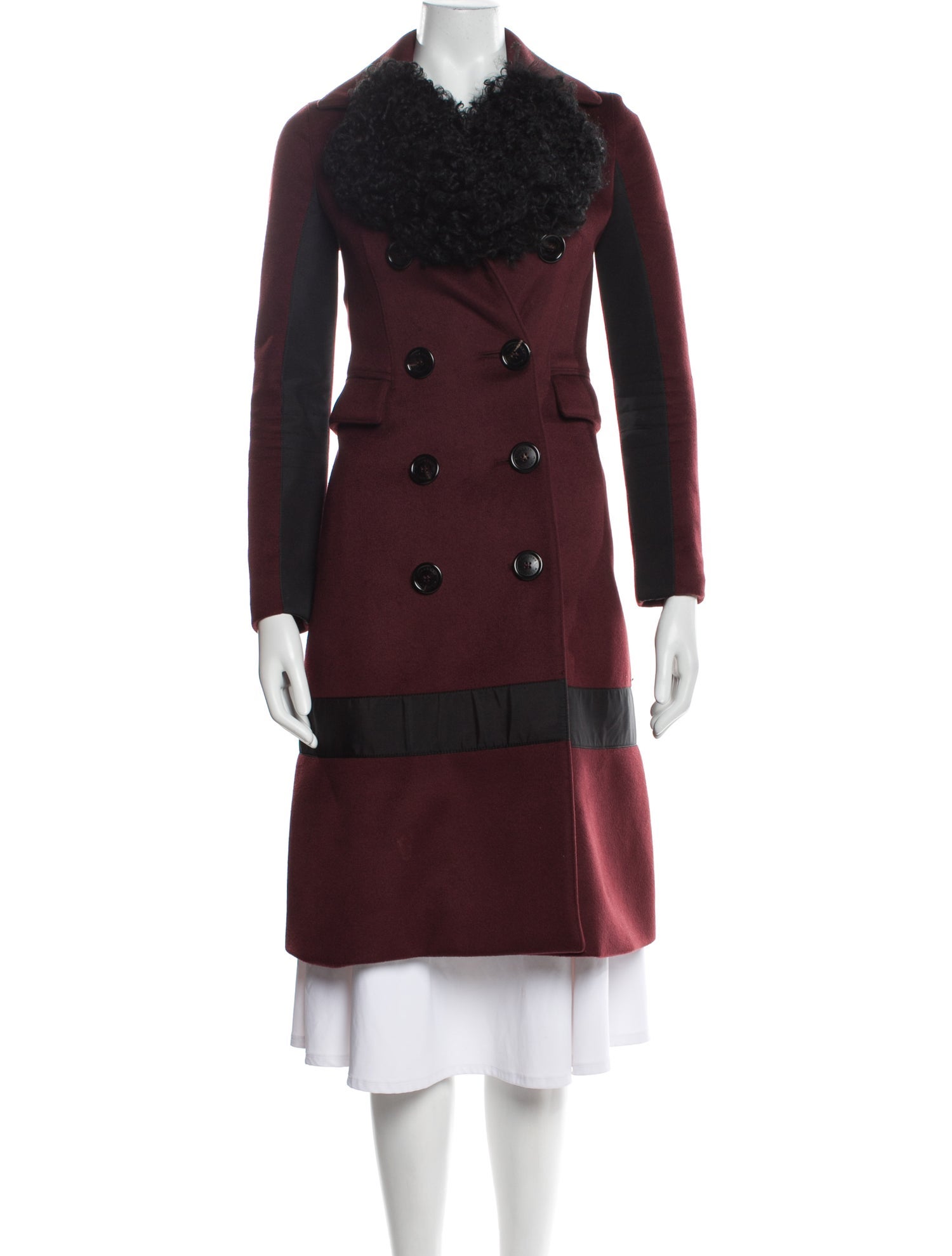 Burberry Prorsum Virgin Wool Trench Coat