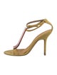 Burberry Prorsum Suede T-Strap Sandals