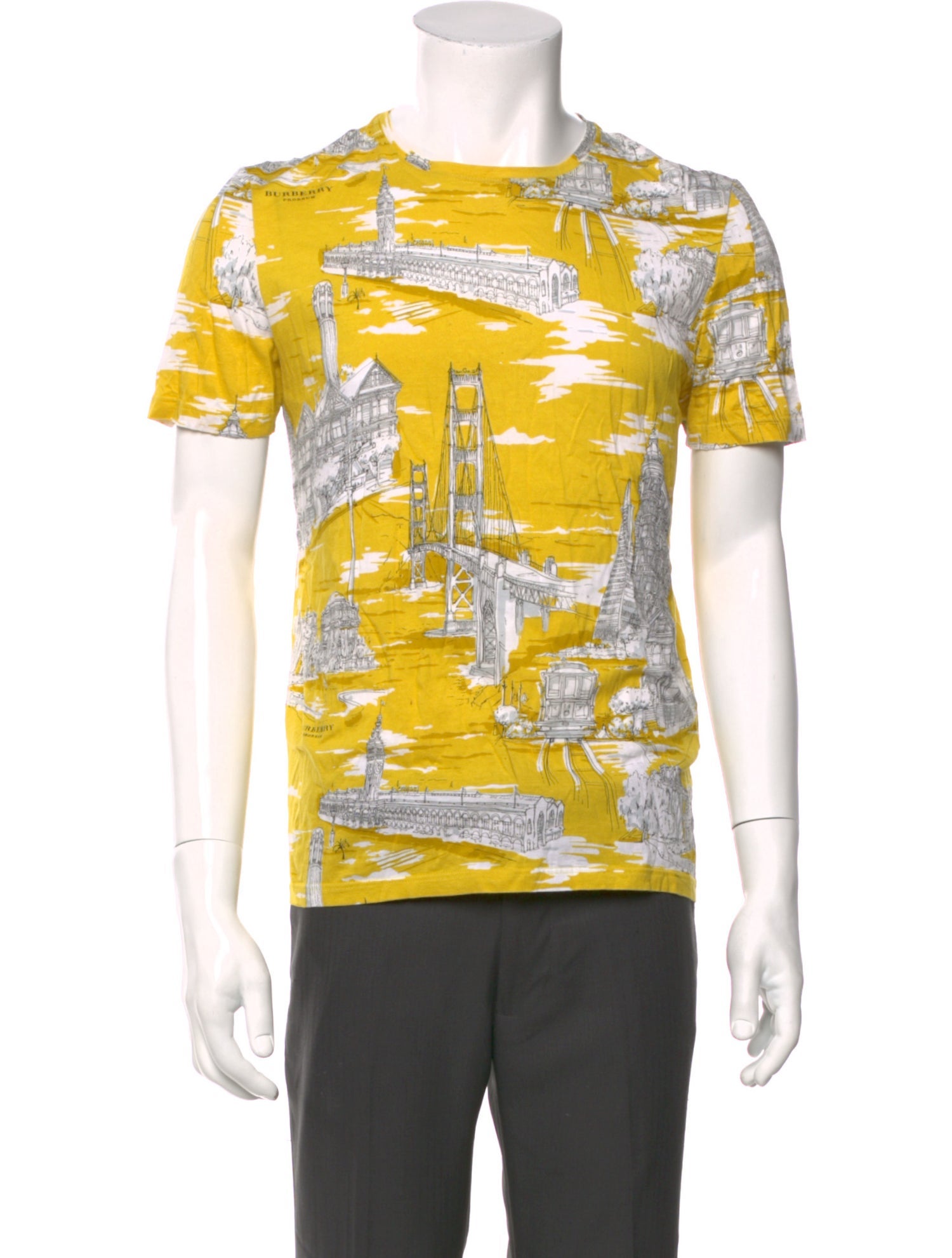 Burberry Prorsum Printed Crew Neck T-Shirt