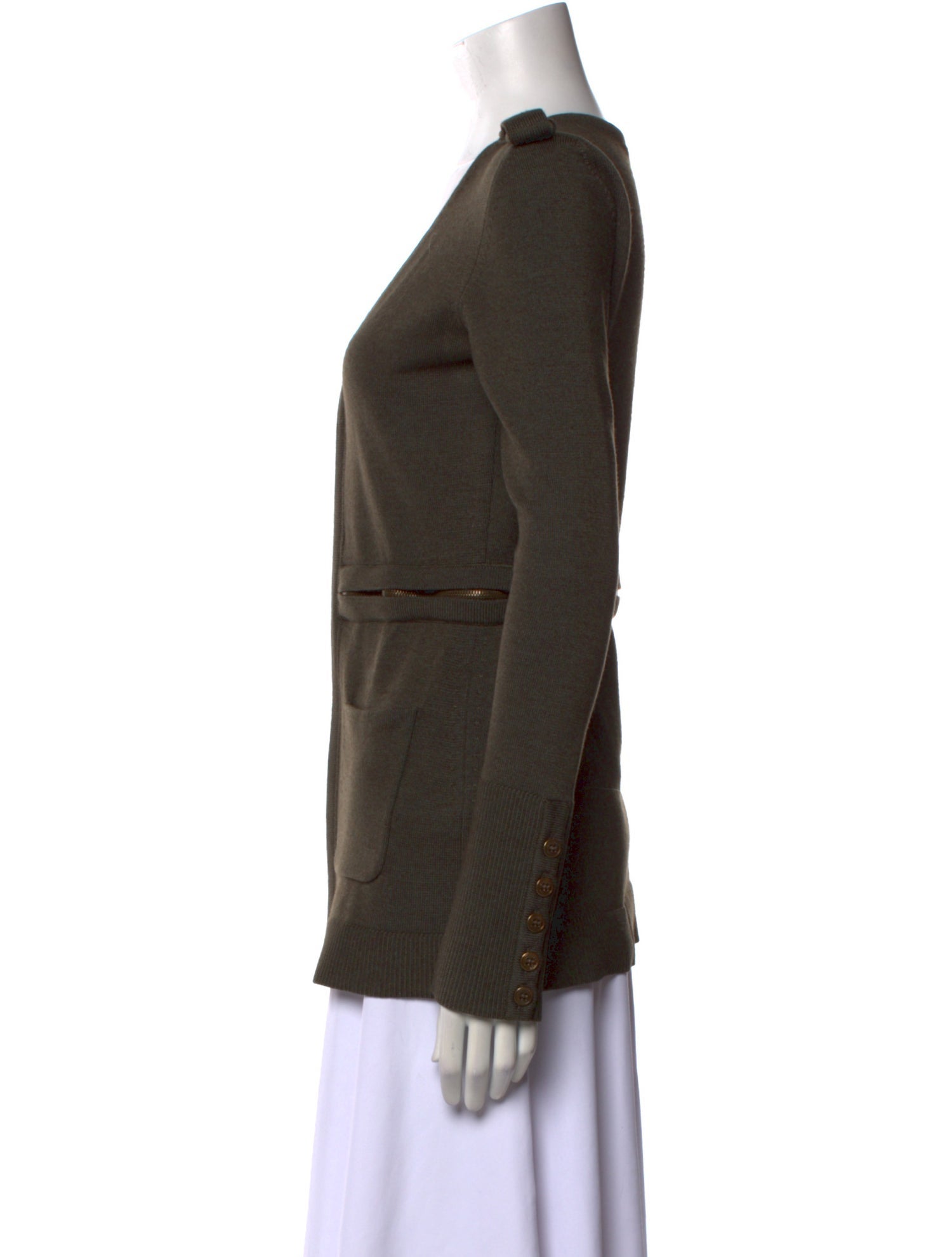 Burberry Prorsum Virgin Wool V-Neck Sweater