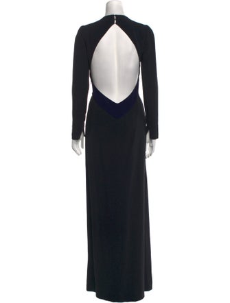 Burberry Prorsum Crew Neck Long Dress