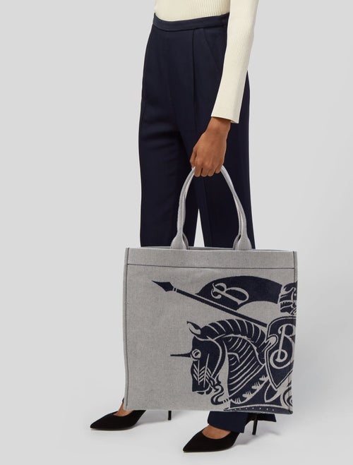 Burberry Prorsum Canvas Top Handle Bag