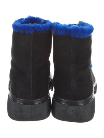 Burberry Prorsum Suede Lace-Up Boots