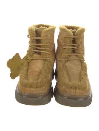 Burberry Prorsum Suede Lace-Up Boots