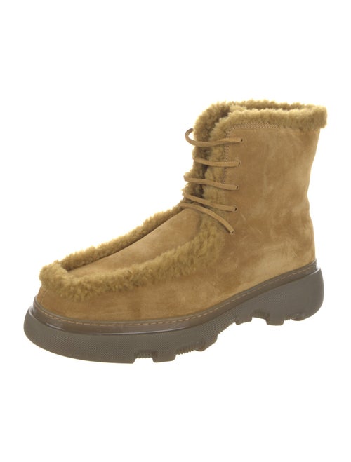 Burberry Prorsum Suede Lace-Up Boots