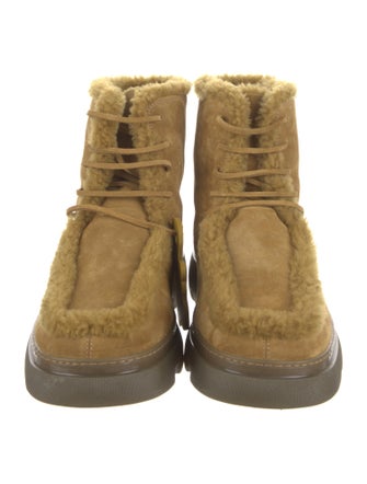 Burberry Prorsum Suede Lace-Up Boots