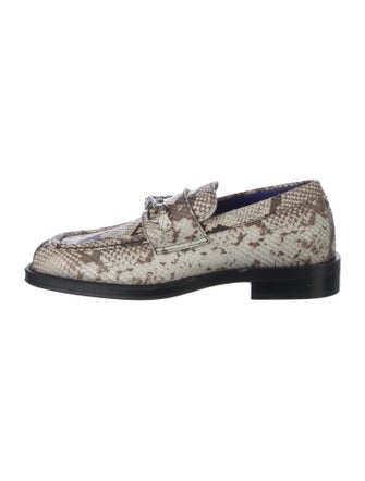 Burberry Python Animal Print Loafers