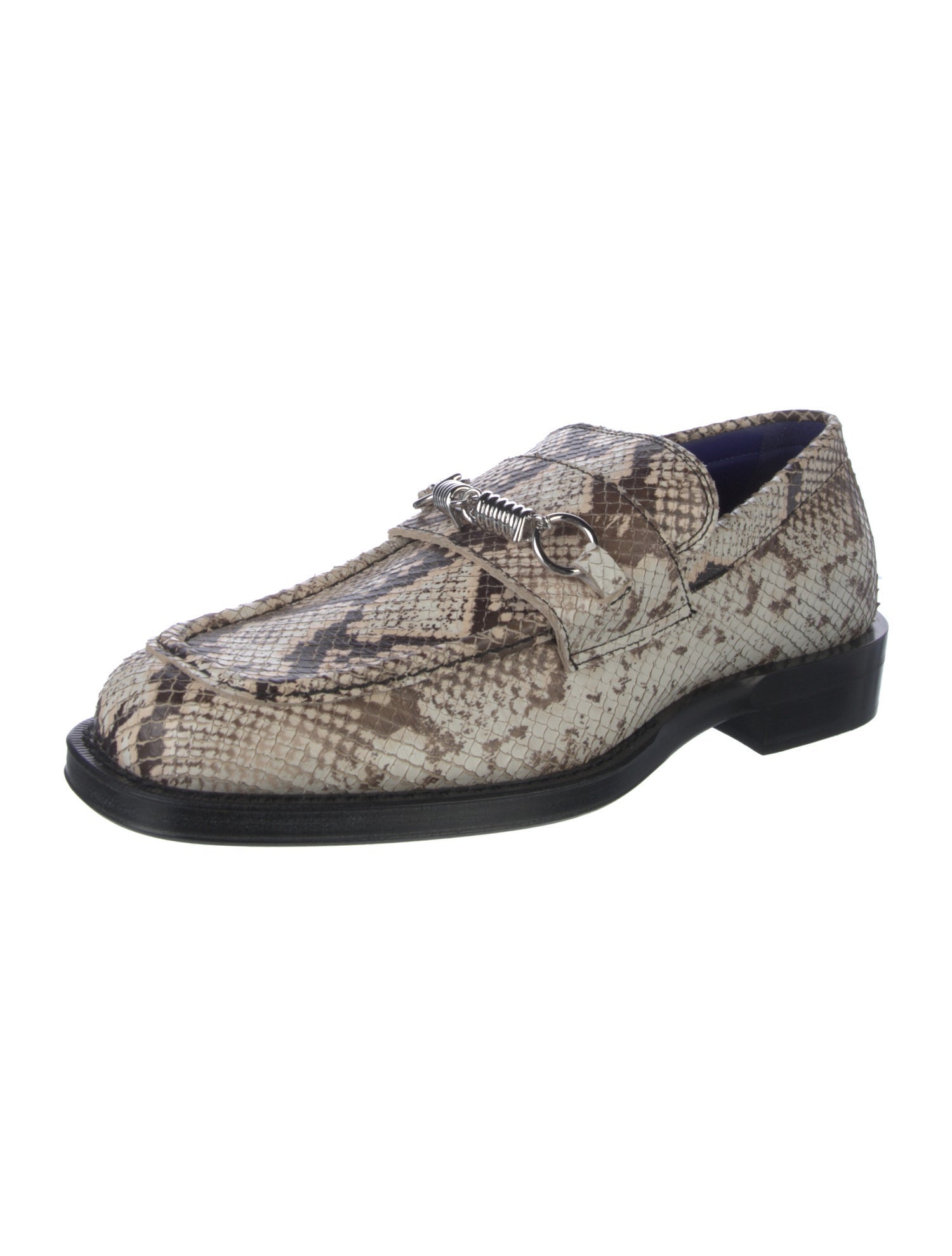Burberry Python Animal Print Loafers