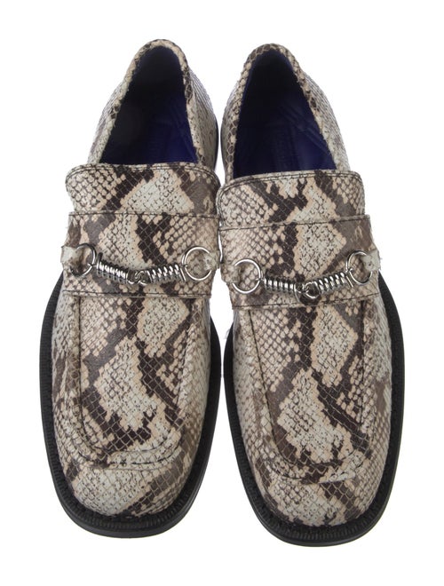 Burberry Python Animal Print Loafers