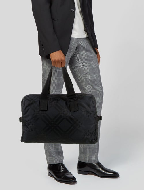 Burberry Smoked Check Duffel Bag W/ Tags