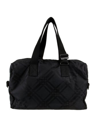 Burberry Smoked Check Duffel Bag W/ Tags