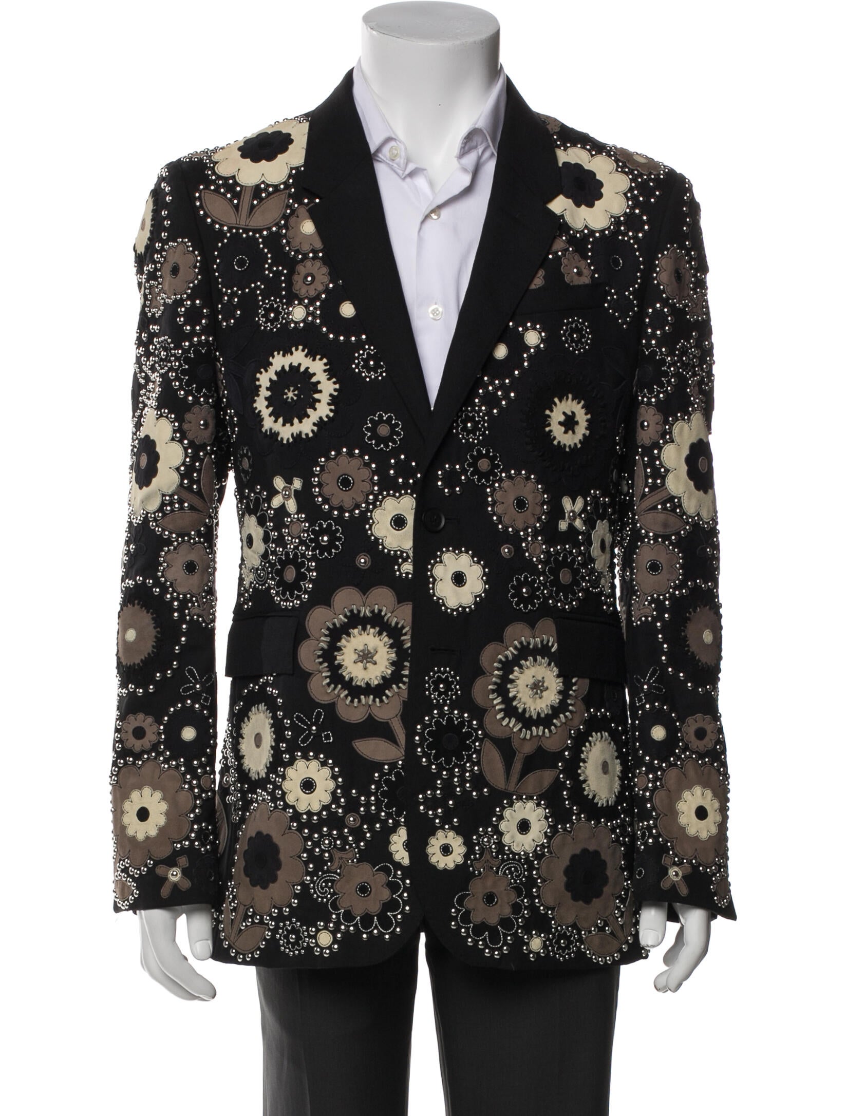 Burberry Prorsum Wool Patterned Suit