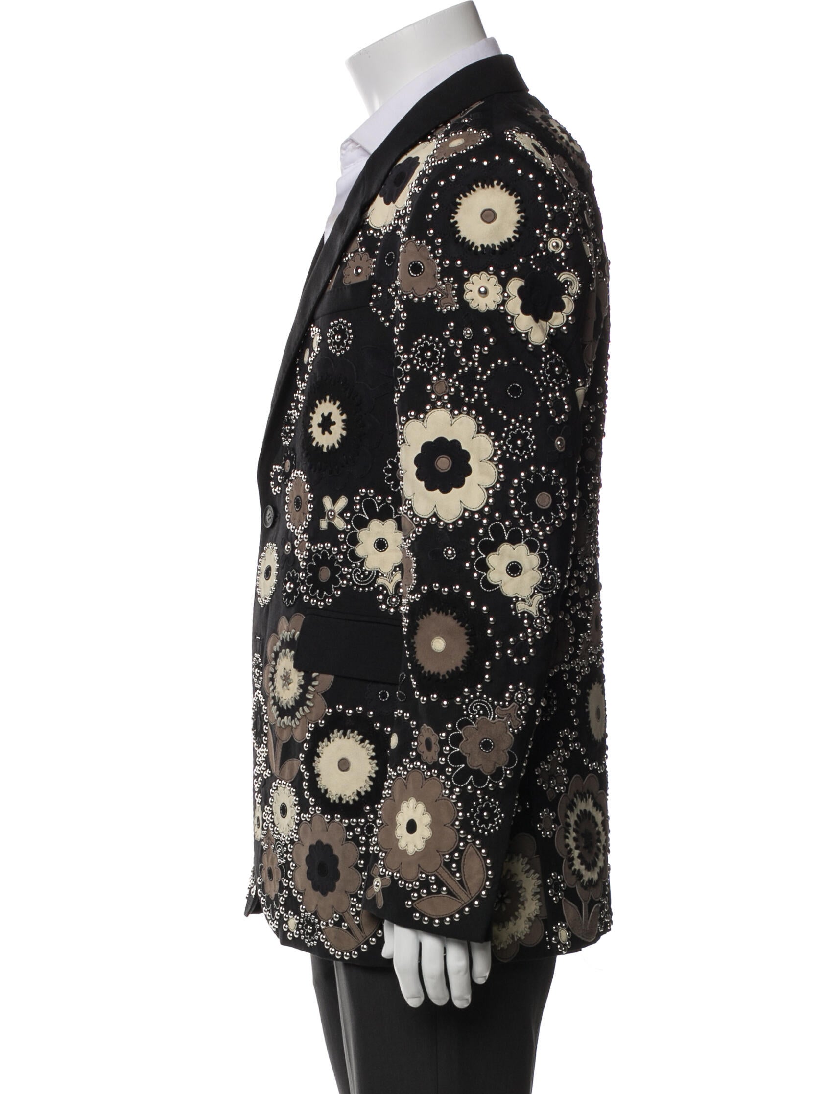 Burberry Prorsum Wool Patterned Suit