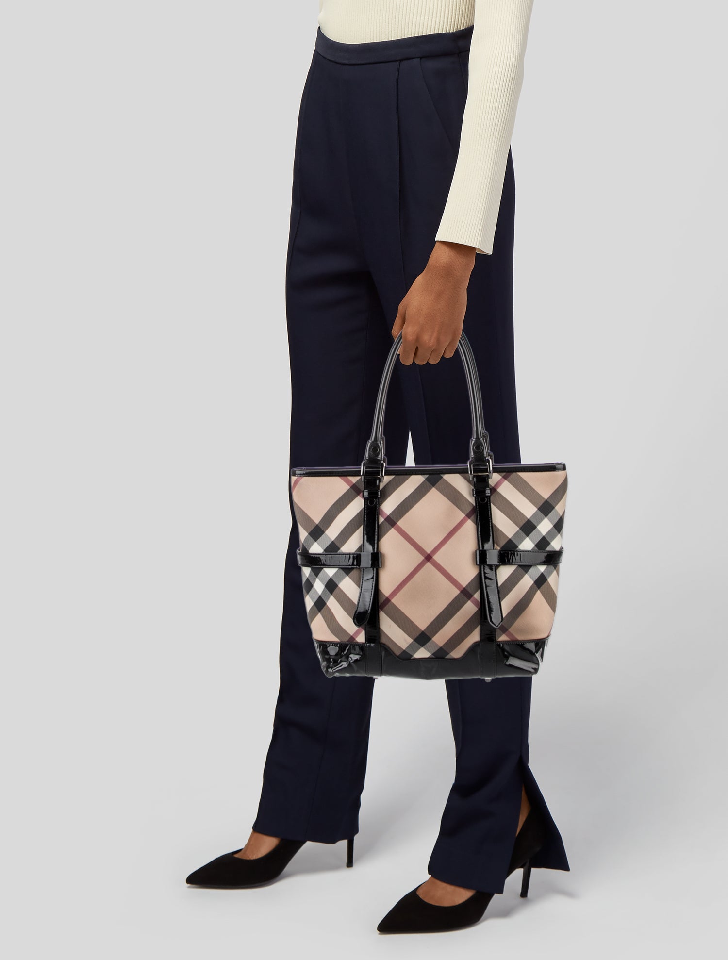 Burberry Prorsum Super Nova Check Tote