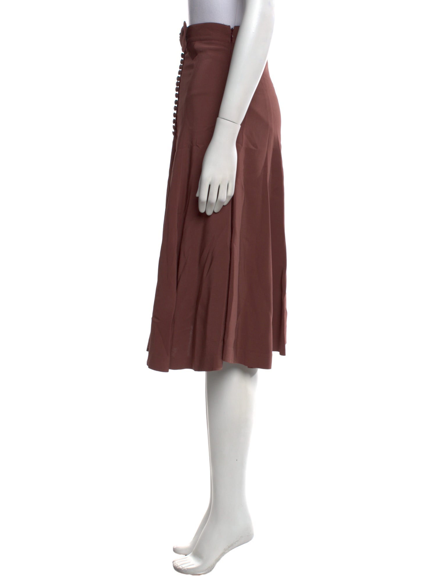 Burberry Prorsum Wool Knee-Length Skirt