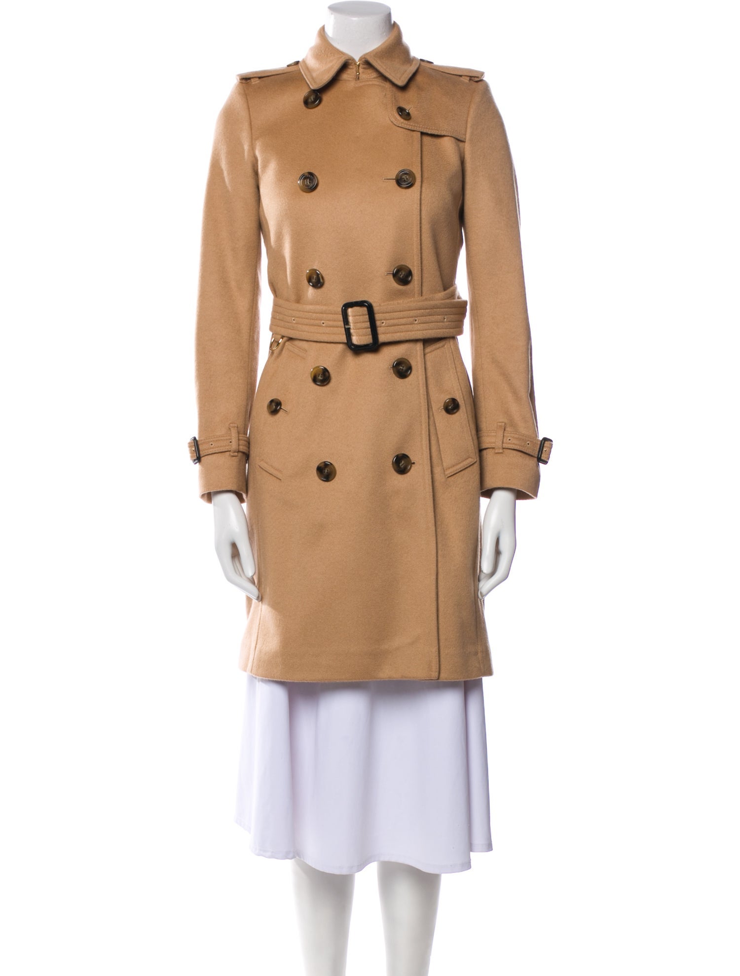 Burberry Prorsum Cashmere Trench Coat