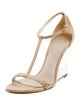 Burberry Prorsum Suede T-Strap Sandals