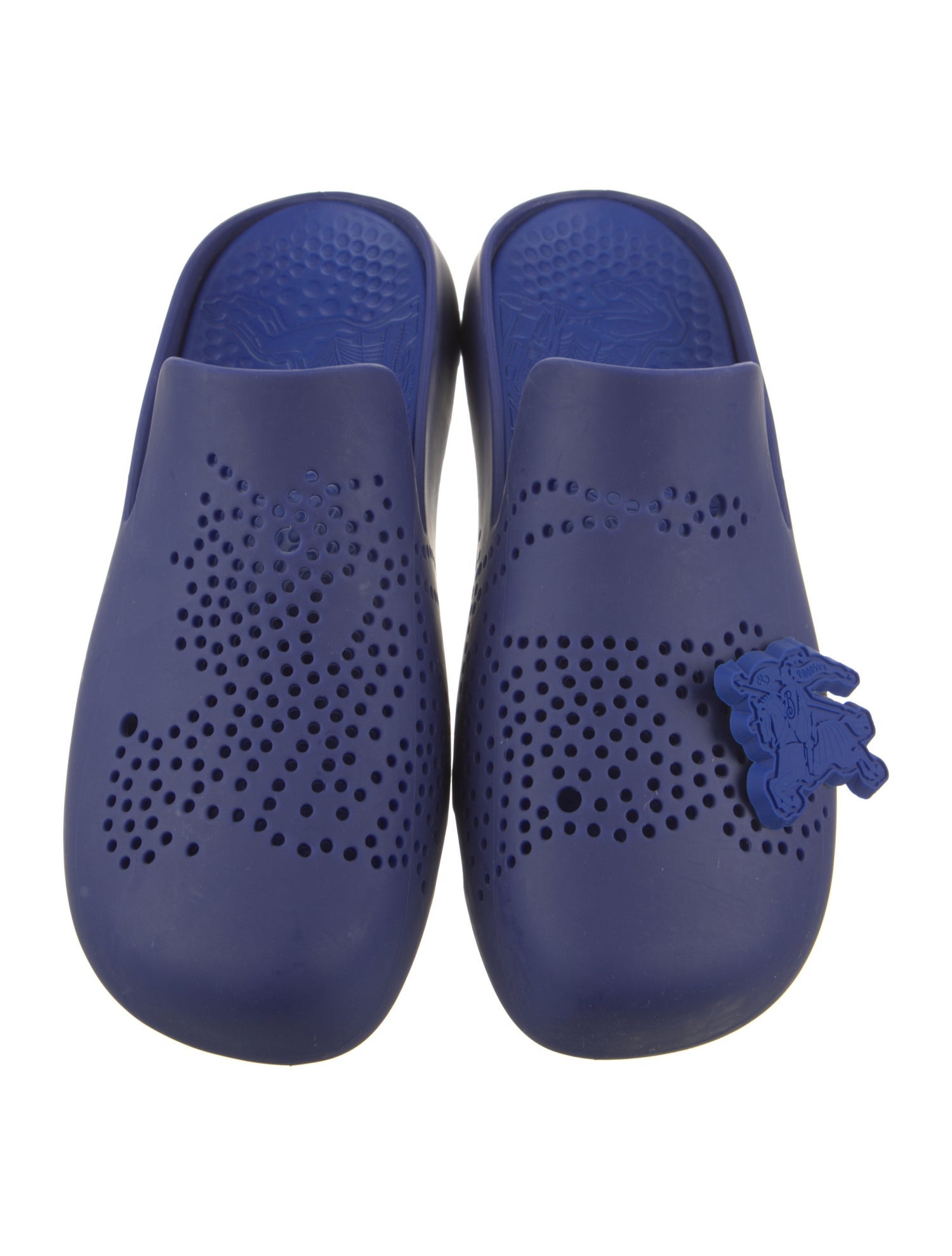 Burberry Rubber Cutout Accent Slides