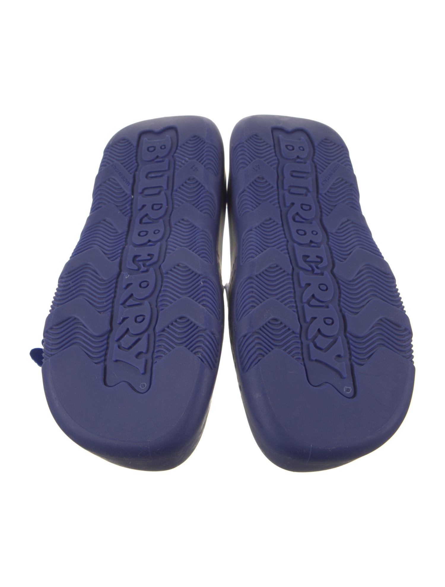 Burberry Rubber Cutout Accent Slides