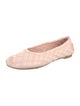 Burberry Prorsum Leather Embroidered Accent Ballet Flats