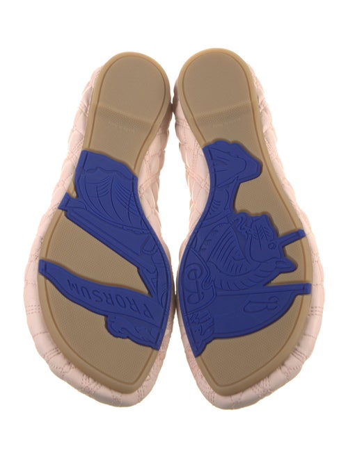 Burberry Prorsum Leather Embroidered Accent Ballet Flats