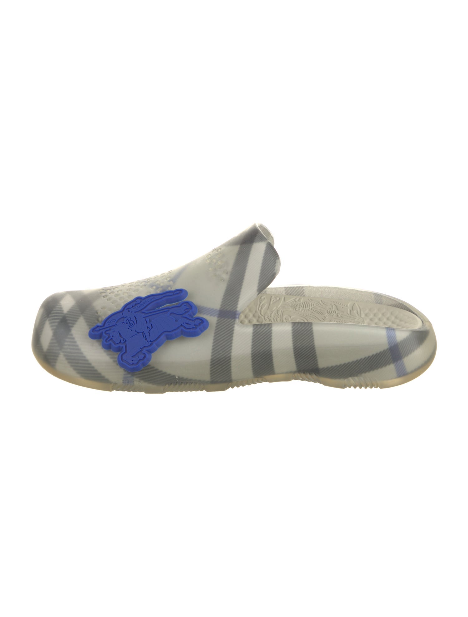 Burberry Prorsum Rubber Plaid Print Slides