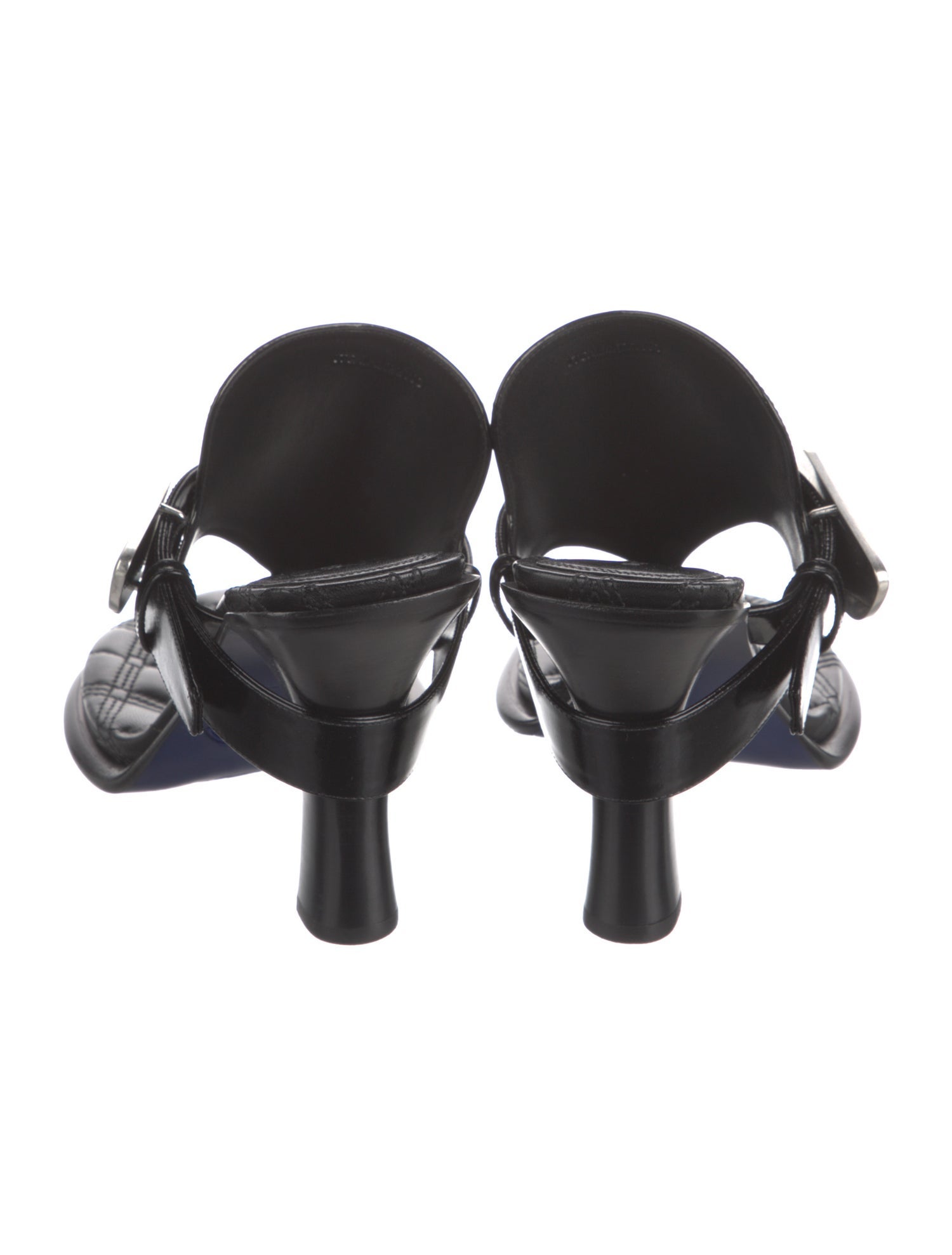 Burberry Leather T-Strap Sandals