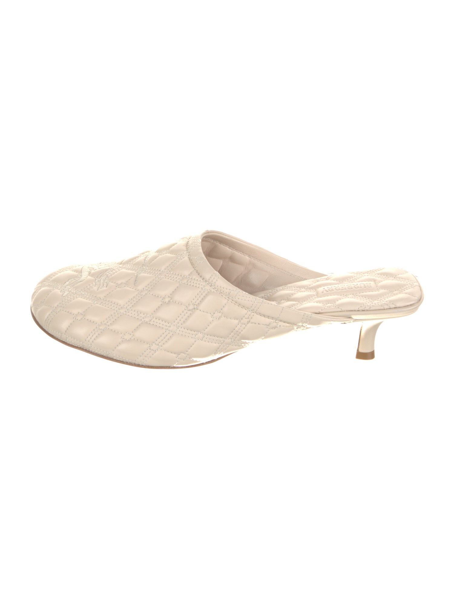 Burberry Prorsum Leather Embroidered Accent Mules