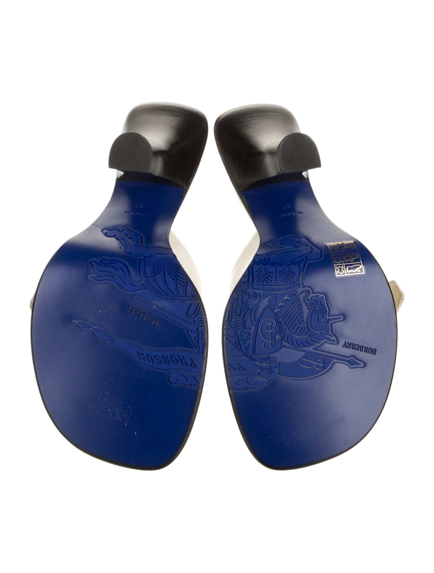 Burberry Prorsum Leather Slides