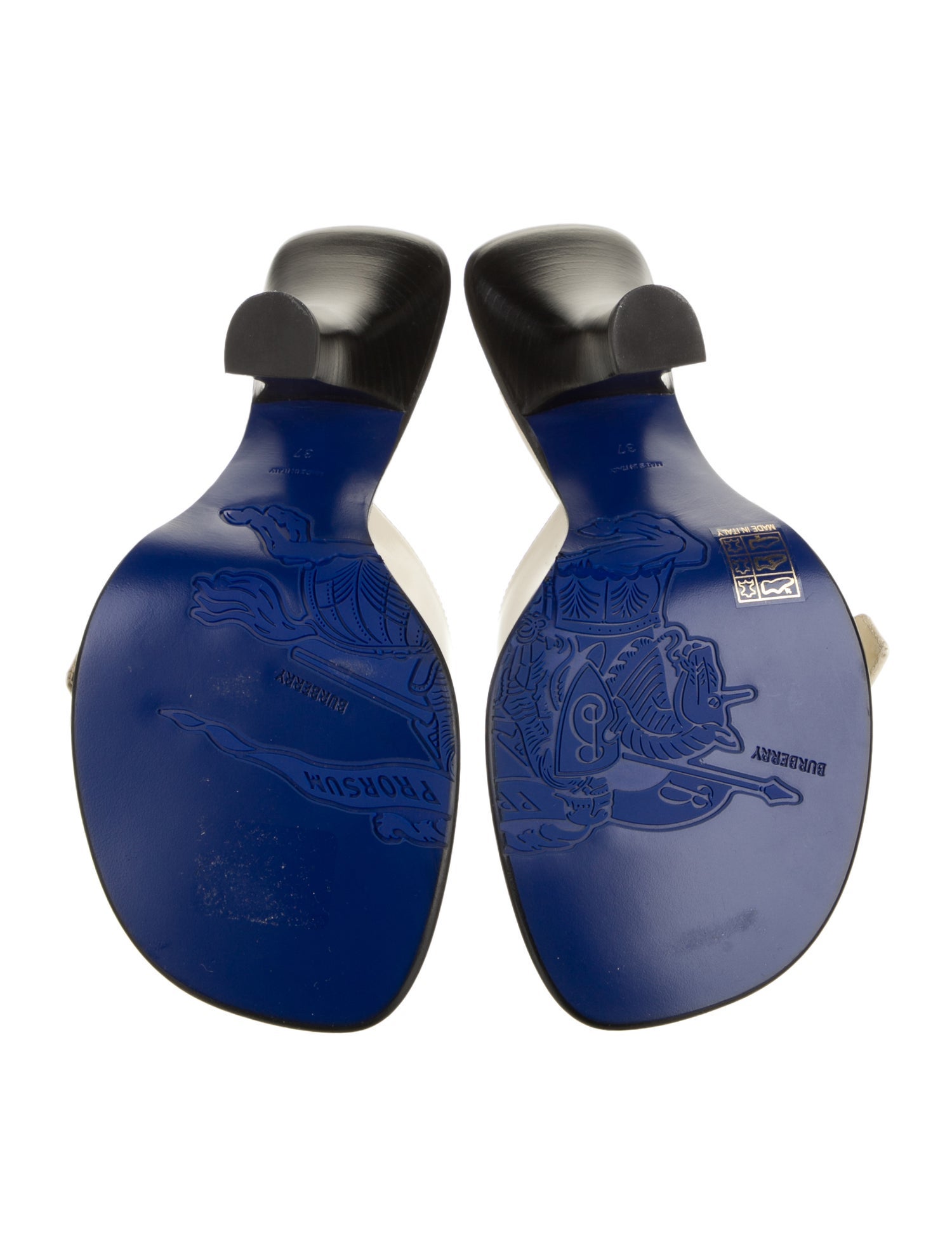 Burberry Prorsum Leather Slides