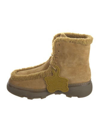Burberry Prorsum Suede Lace-Up Boots