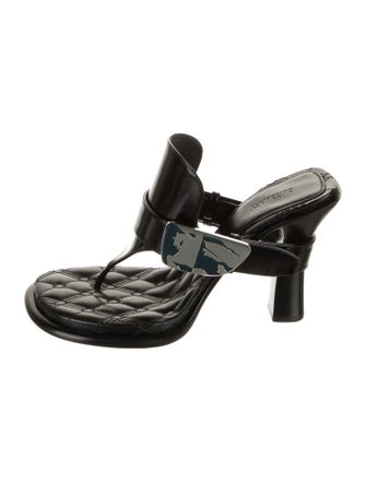 Burberry Prorsum Leather Flip Flops