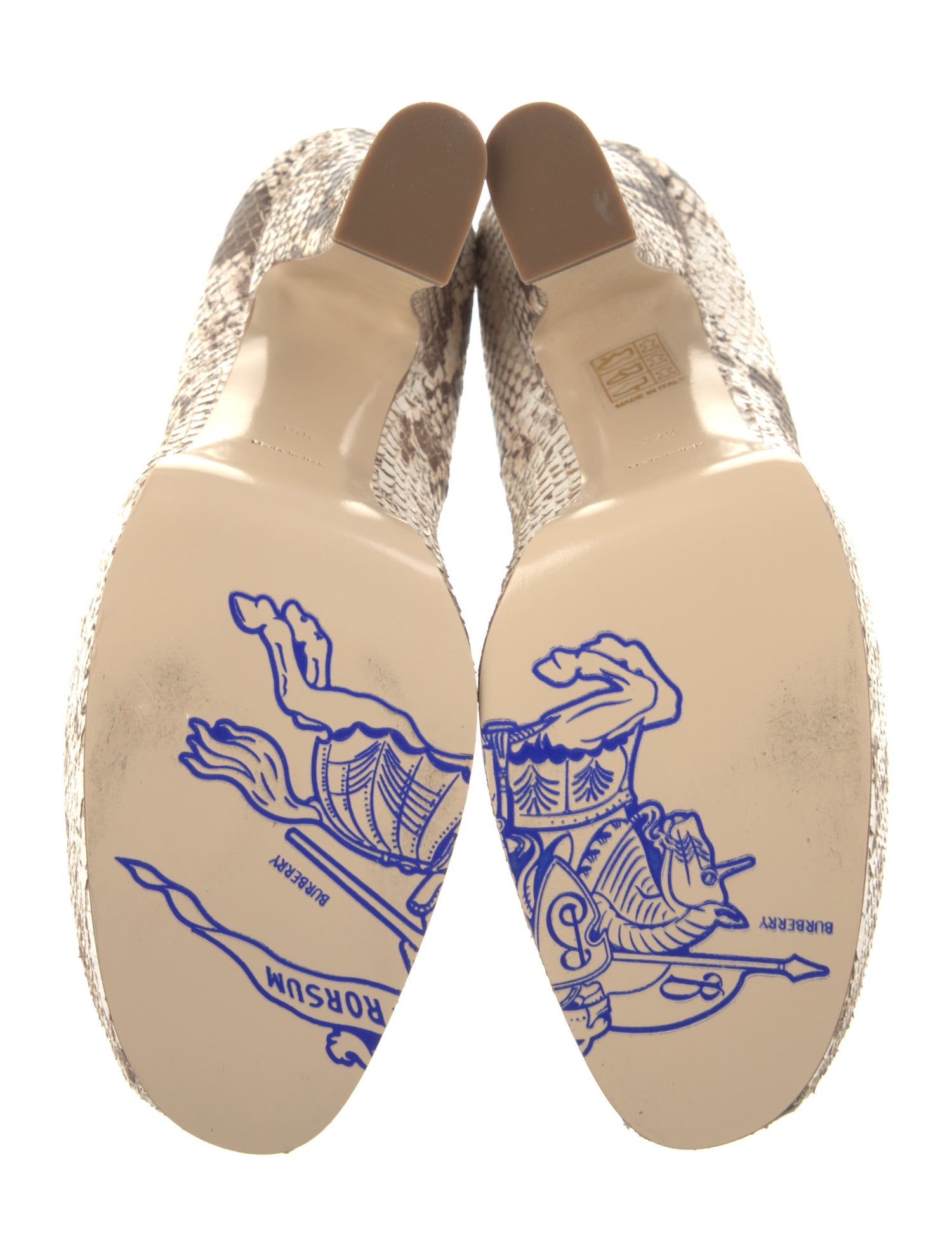 Burberry Python Animal Print Pumps