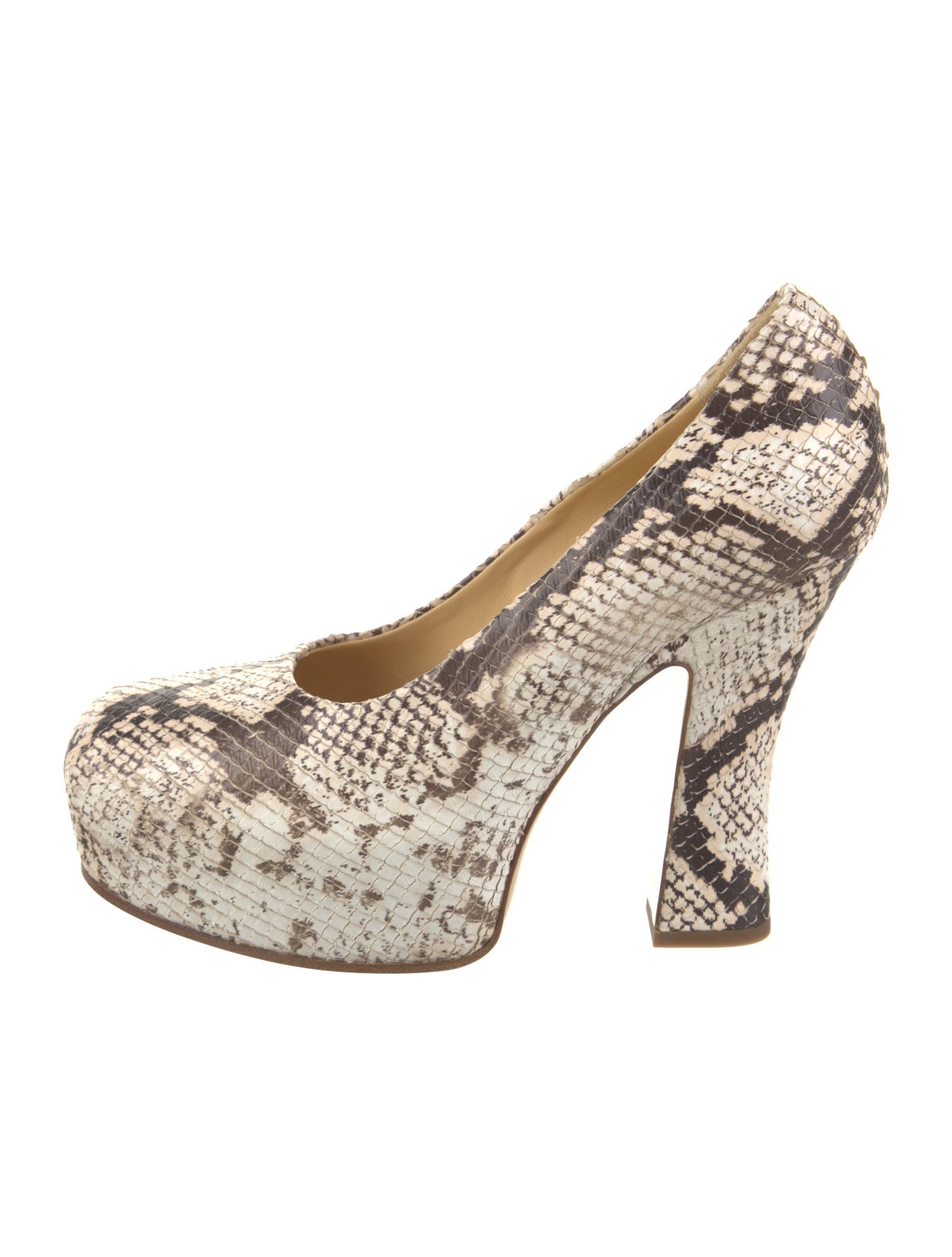 Burberry Snakeskin Animal Print Pumps w/ Tags