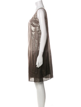 Burberry Prorsum Silk Knee-Length Dress