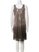 Burberry Prorsum Silk Knee-Length Dress
