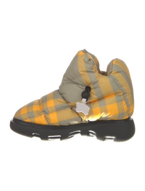 Burberry Prorsum Nylon Plaid Print Boots