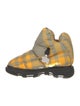 Burberry Prorsum Nylon Plaid Print Boots