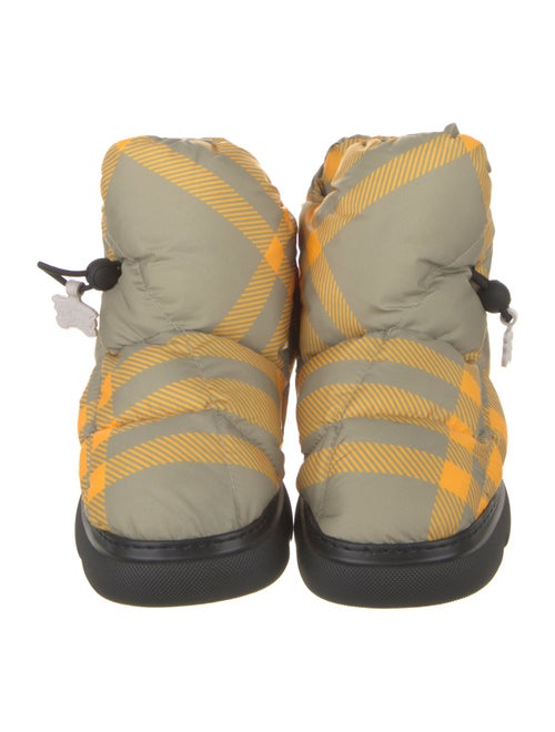Burberry Prorsum Nylon Plaid Print Boots