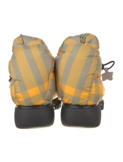 Burberry Prorsum Nylon Plaid Print Boots