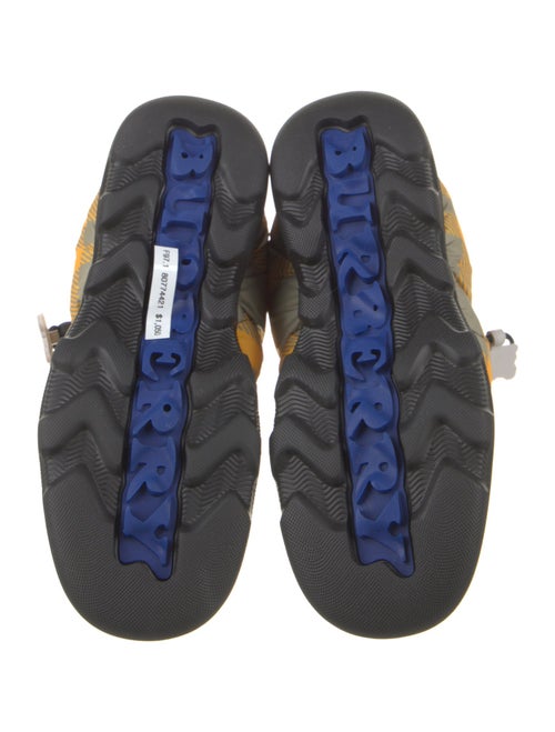 Burberry Prorsum Nylon Plaid Print Boots