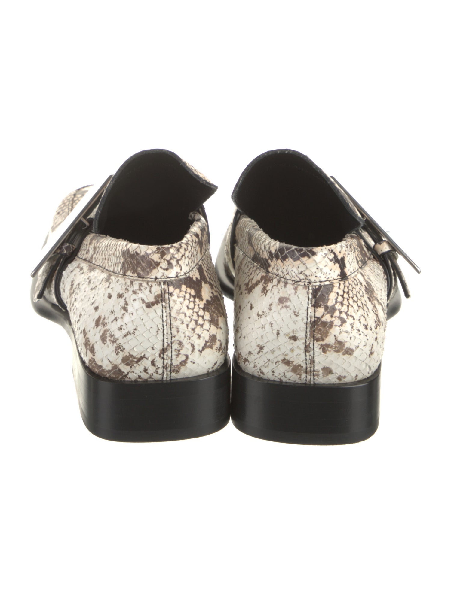 Burberry Python Animal Print Loafers