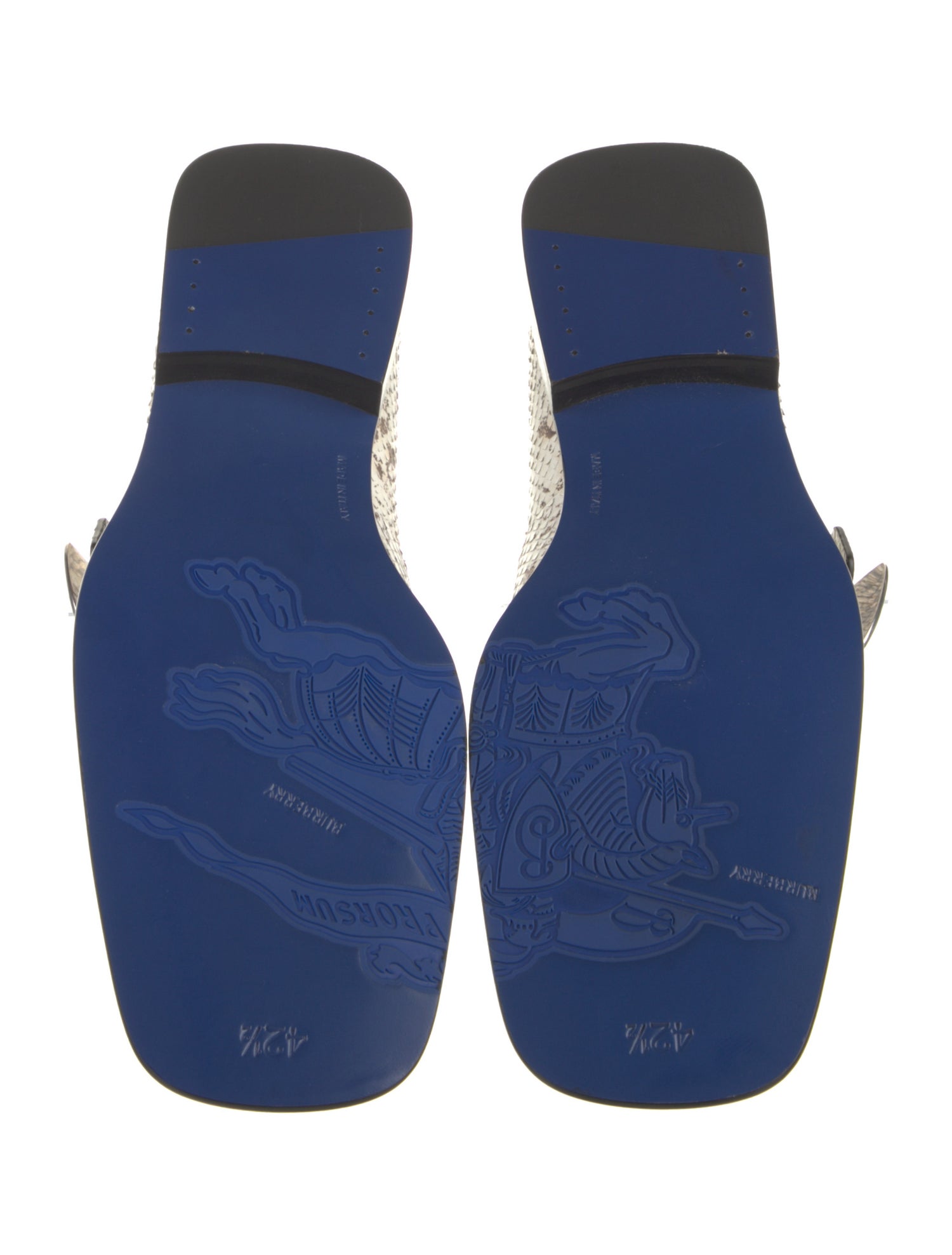 Burberry Python Animal Print Loafers