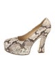 Burberry Python Animal Print Pumps