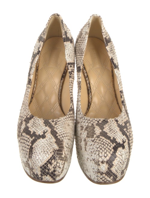 Burberry Python Animal Print Pumps