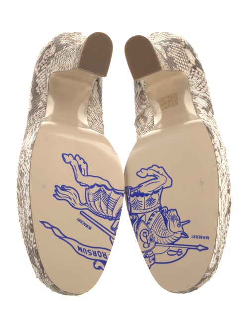 Burberry Python Animal Print Pumps